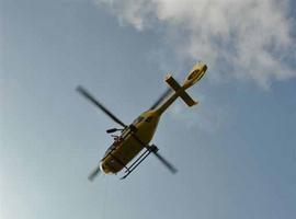 Rescatado en helicóptero un espeleólogo acampado en Picos,  con un pie quemado