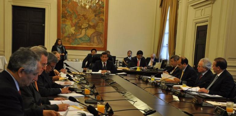 Ollanta Humala celebra su primer Consejo de Ministros