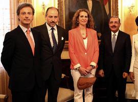La Infanta Elena visita al presidente Danilo Medina
