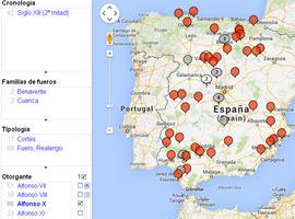 El primer mapa dinámico del derecho medieval español está online