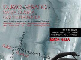 Laboral oferta un curso de verano de Danza Clásica y Contemporánea con Borja Villa