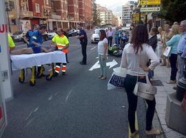 Ciclista gravemente herido en Oviedo por una motocicleta