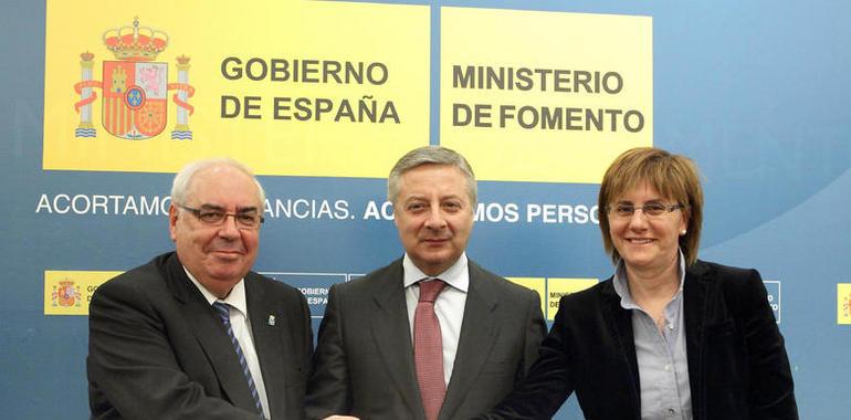 Blanco, Areces y Pilar Varela ratifican la integración urbana del ferrocarril en Avilés