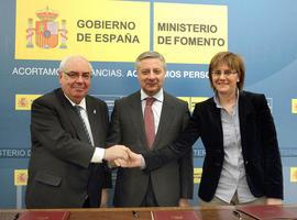 Blanco, Areces y Pilar Varela ratifican la integración urbana del ferrocarril en Avilés