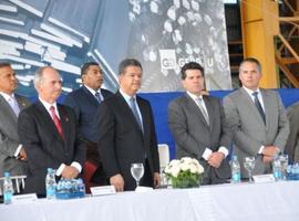 El presidente dominicano inaugura la planta de laminación de acero de la empresa INCA 