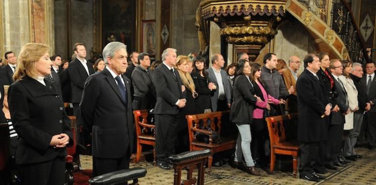 Misa en la Catedral de Santiago por las víctimas del siniestro del avión chileno