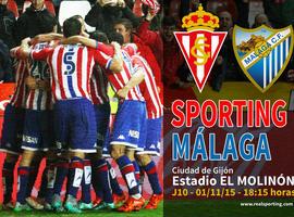 La afición y el Sporting listos para enfrentarse al Málaga en El Molinón
