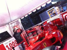 El Ferrari de Alonso se expone en Oviedo