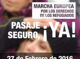 Marcha Europea por los Refugiados exige en Oviedo acogida segura