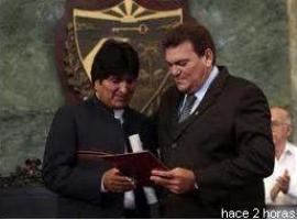 Evo Morales, Dolctor Honoris Causa por la Universidad de la Habana