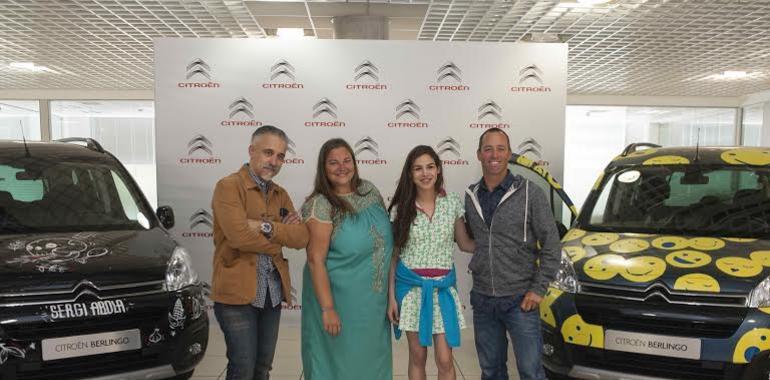 Sergi Arola, Cari Goyanes, Cósima Ramírez e Iker Martínez en el cumple del Citroën Berlingo