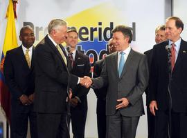 Presidente Santos destaca apoyo de congresistas estadounidenses al TLC