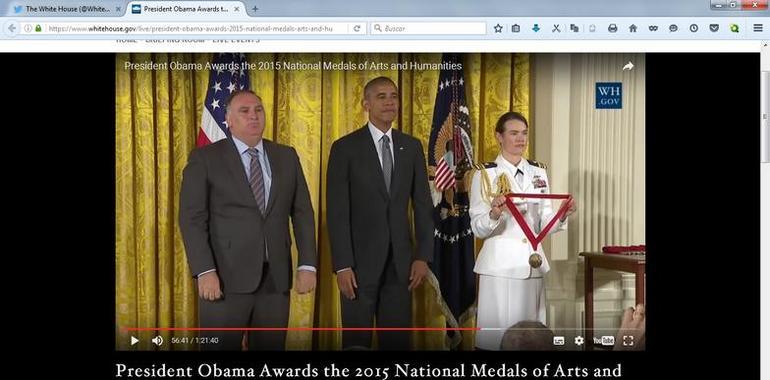 Obama impone la Medalla de las Artes al asturiano José Andrés