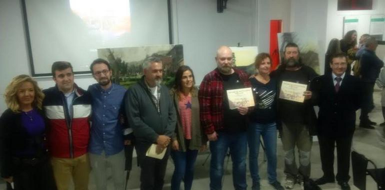 Enrique Pinín, Néstor López y José María Díaz premios Sotón de pintura