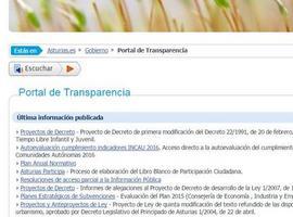 El Portal de Transparencia de Asturias aumenta un 20% sus visitas en el último año