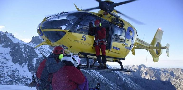 Rescatada una montañera herida en Peña Castil, Cabrales