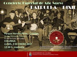 Concierto especial de Año Nuevo en Colunga con la banda Patrulla Dixie