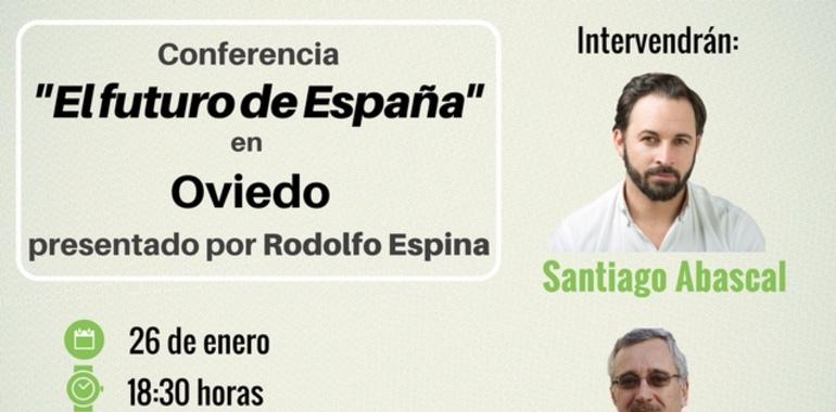 Ortega Lara y Santiago Abascal disertarán en Oviedo sobre el Futuro de España