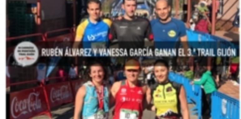 Rubén Álvarez y Vanessa García, vencedores del 3º Trail Gijón
