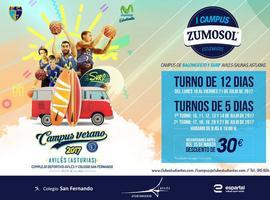 El I Campus Zumosol Estudiantes de baloncesto y surf  de Avilés se presenta mañana en Madrid
