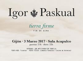 Igor Paskual toca "Tierra firme" el viernes en Gijón