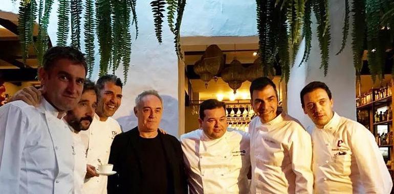 Marcos Morán en el homenaje a Nobu de grandes chef
