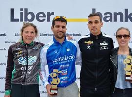 Bedia y Canseco, sprint, y Cruces y  Moussa, corta, ganan en Gijón