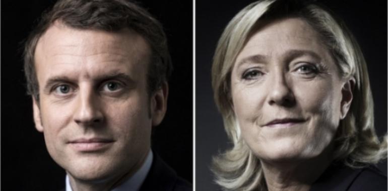 Macron y Le Pen encabezan la primera vuelta de las presidenciales en Francia  