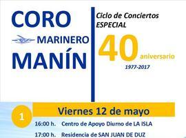 El coro Manín de Lastres celebra su 40 aniversario con un ciclo de conciertos