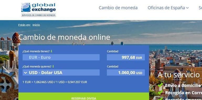 Caja Rural Asturias estrena un servicio de cambio de moneda online con Global Exchange 