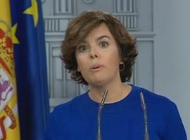 Sáenz de Santamaría: "El Gobierno no va a consentir que la ley se incumpla en España" 