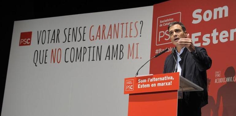Sánchez: El PSOE obligará a Rajoy a una solución pactada para Cataluña