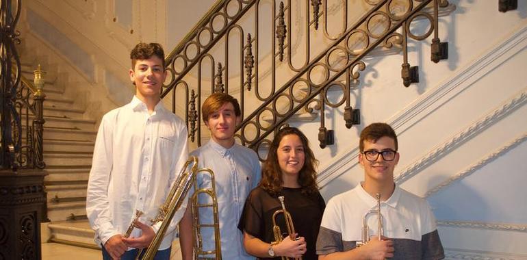 El Cuarteto de Metales “Orbón” del conservatorio de Avilés participa en los XXI Encuentros con la Música