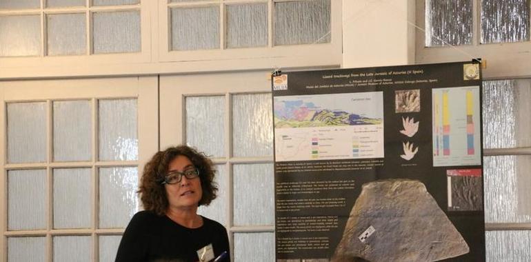 El MUJA presenta los rastros de lagartos del Jurásico Superior de Asturias en Ciudad del Cabo
