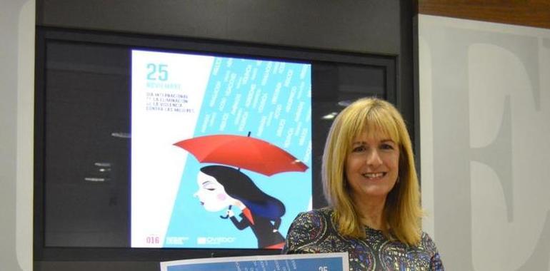 Oviedo se vuelca en la campaña contra la violencia machista por el 25N