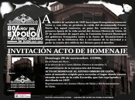 Acto de Homenaje al Ateneo Obrero de Gijón por el 80 aniversario de su incautación