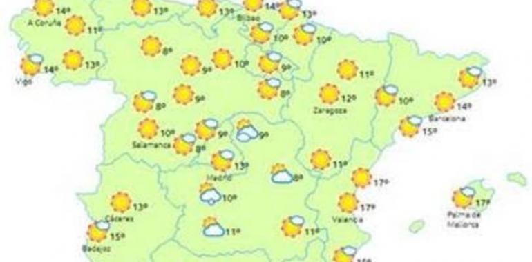 Sol y frío en Asturias hasta nochebuena y navidad