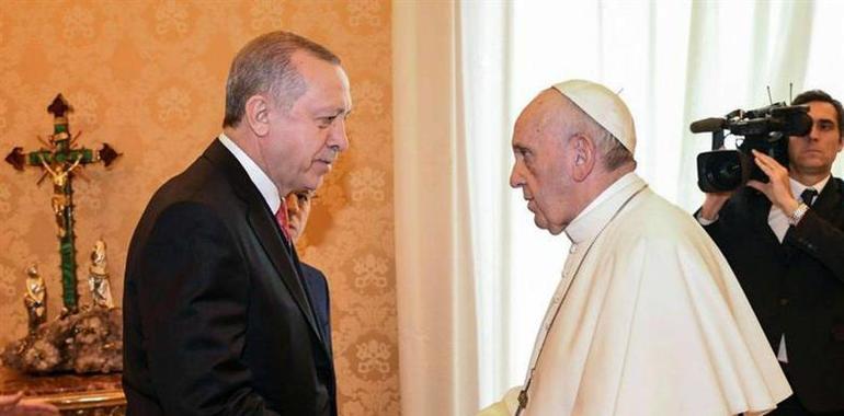 El Papa y Erdogan tratan sobre Jerusalén, a puerta cerrada, en el Vaticano