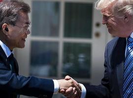 Trump y Moon exploran avances en distensión para la península coreana