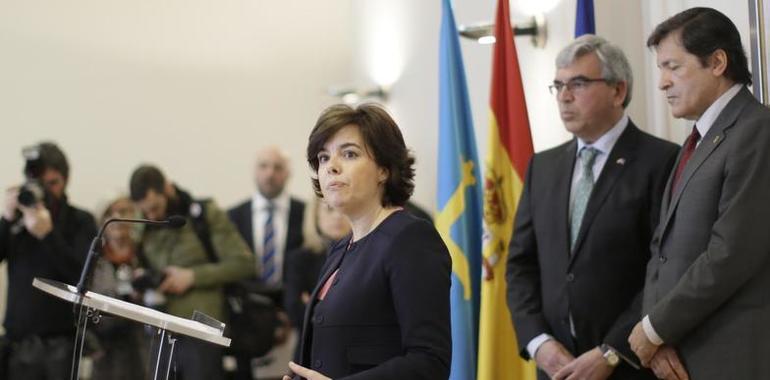 Santamaría anuncia en Oviedo que los PE destinan a Asturias 215 M€ para infraestructuras