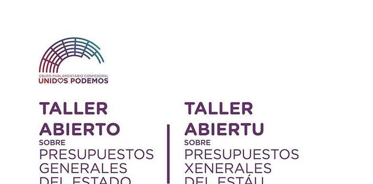 Los diputados nacionales de Unidos Podemos participan en talleres abiertos sobre los PGE