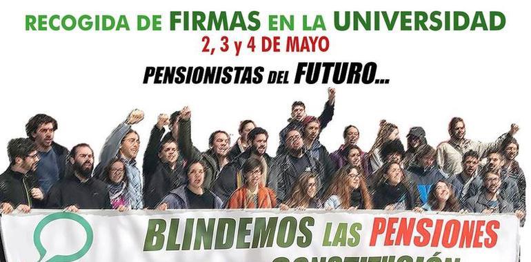 MERP recoge firmas entre universitarios asturianos para blindar las pensiones