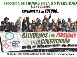 MERP recoge firmas entre universitarios asturianos para blindar las pensiones