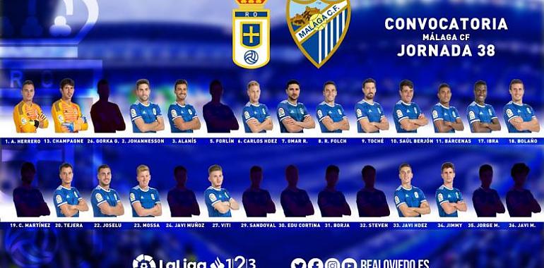 18 del Real Oviedo rumbo a Málaga