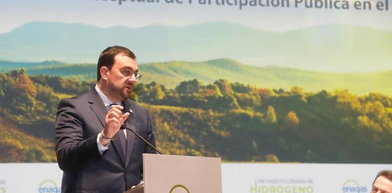 Barbón: “La red de hidrógeno de Enagás será una palanca de futuro que situará a Asturias al frente de la economía verde española”