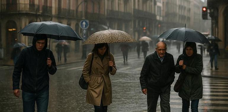 Asturias se prepara para una semana pasada por agua: llegan los ábregos con lluvias intensas y persistentes