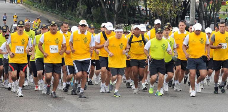 El presidente Santos participó en la V Carrera de los Héroes