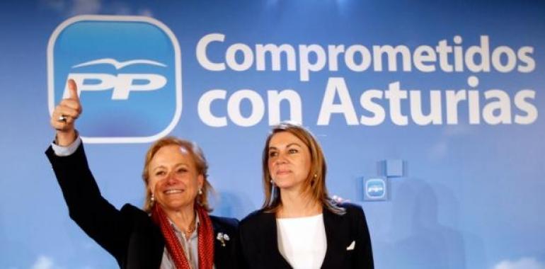 Cospedal: "Teniendo un gobierno austero, sobrio y que diga la verdad, Asturias saldrá adelante" 