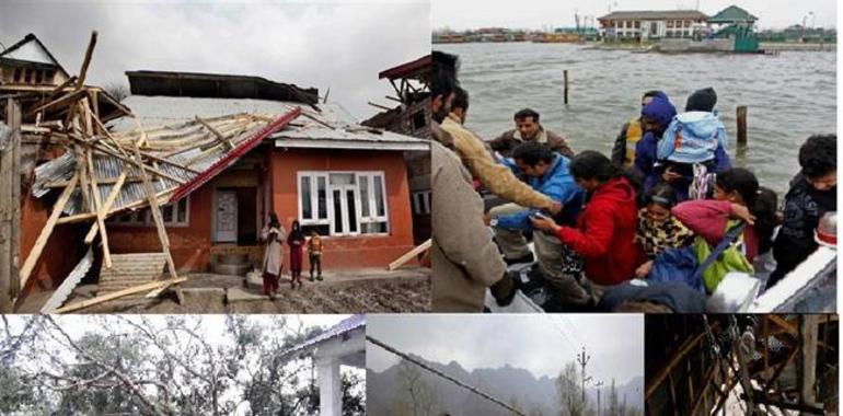 Una feroz tormenta obliga a delcarar el estado de emergencia en Cachemira