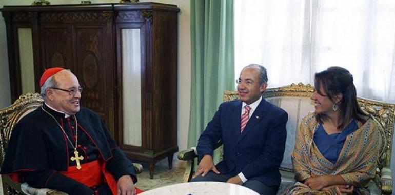 El presidente de México se reúne con el arzobispo de La Habana